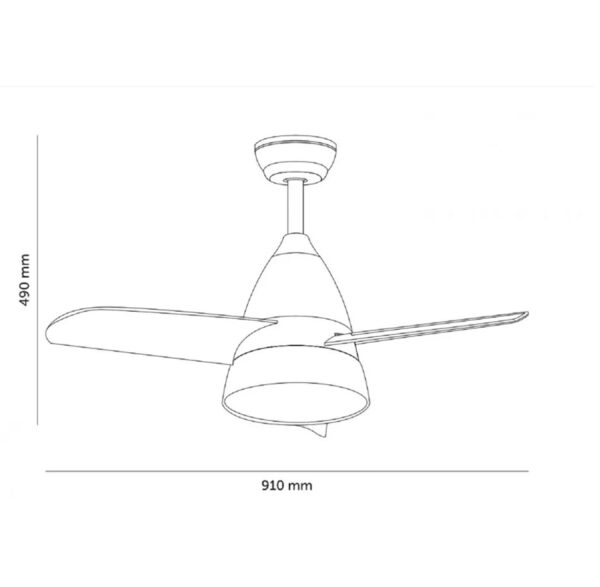Ventilateur de plafond LED Nickel Silence - Ledme - LM8807 – Image 2