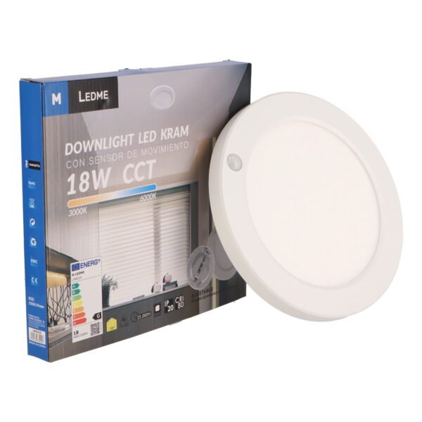 Panneau Led en Surface Kram 18W CCT CCT - Ledme - LM8224 – Image 3