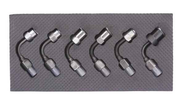 6 adaptateurs coudés pour tester la haute pression des moteurs diesel - AC 0805 - CLAS Equipements