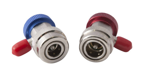 Jeu de 2 coupleurs raccords 1/4" Haute et basse pression climatisation pour véhicules - AC 4029 - CLAS Equipements – Image 2