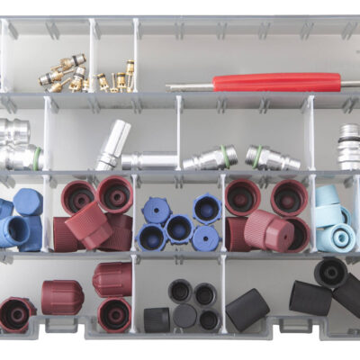 Coffret maintenance des climatisations avec obus/raccords/bouchons - AC 4034 - CLAS Equipements
