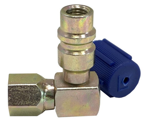 5 adaptateurs BP 90° R134a x F1/4" SAE spécial climatisation véhicule - AC 9114 - CLAS Equipements