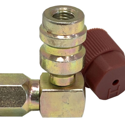 5 adaptateurs HP 90° R134a x F1/4" SAE spécial climatisation véhicule - AC 9116 - CLAS Equipements