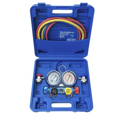 Kit manomètre contrôle pression 4 voies R1234yf spécial climatisation véhicule - AC 9154 - CLAS Equipements