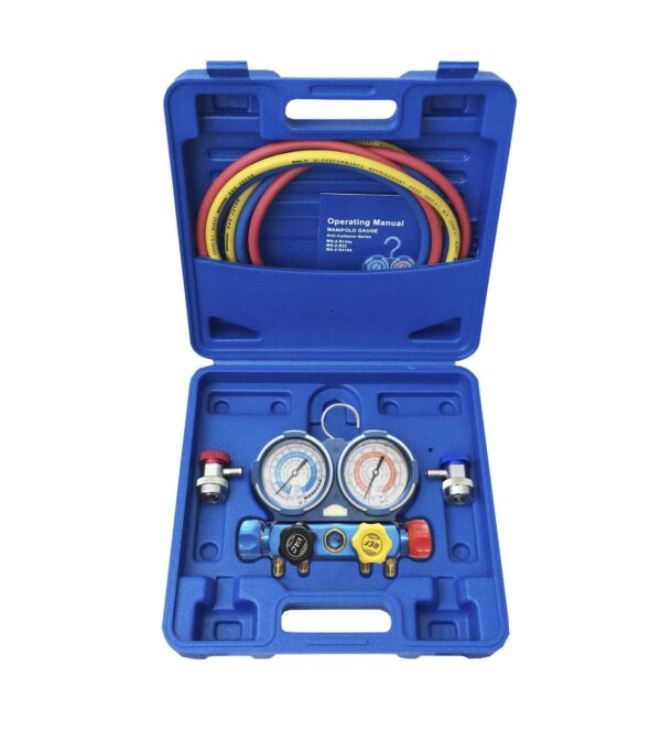 Kit manomètre contrôle pression 4 voies R1234yf spécial climatisation véhicule - AC 9154 - CLAS Equipements