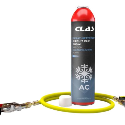 Kit pistolet et spray nettoyant circuit clim 600ml pour climatisation véhicule - AC 9156 - CLAS Equipements