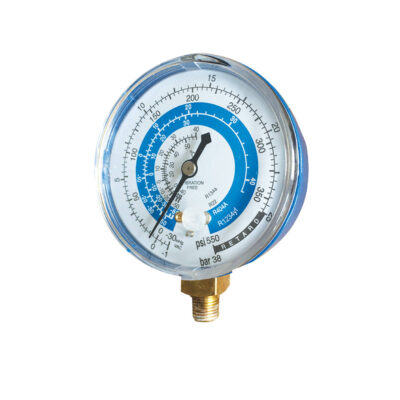 Manomètre R134a - R1234yf HP 1x1/8 NPT spécial climatisation véhicule - AC 9160 - CLAS Equipements
