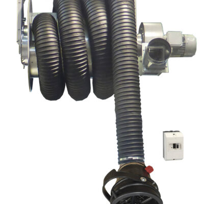 Enrouleur aspiration gaz d'échappement PL 10M ø150mm 400V - AG 0015 - CLAS Equipements