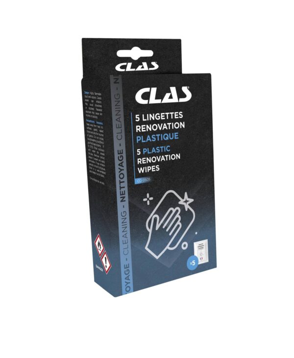 5 lingettes renovation plastique- CO 0505 - CLAS Equipements