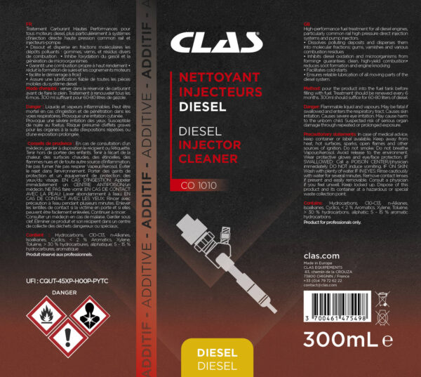 Nettoyant injecteurs diesel 300ml - CO 1010 - CLAS Equipements – Image 2