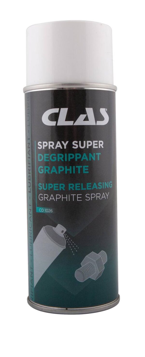 Spray super dégrippant graphite 400ml - CO 1026 - CLAS Equipements