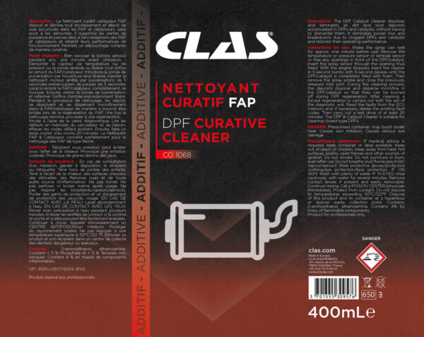Nettoyant curatif fap 400ml- CO 1068 - CLAS Equipements – Image 2