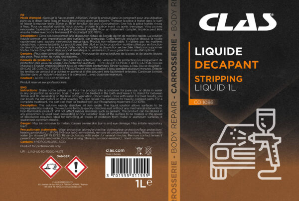 Liquide decapant 1l- CO 1086 - CLAS Equipements – Image 2