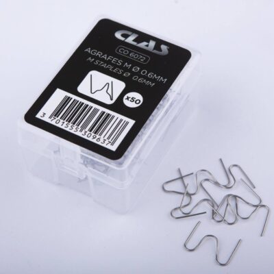 Boite de 50 agrafes m ø 0.6 mm- CO 6072 - CLAS Equipements
