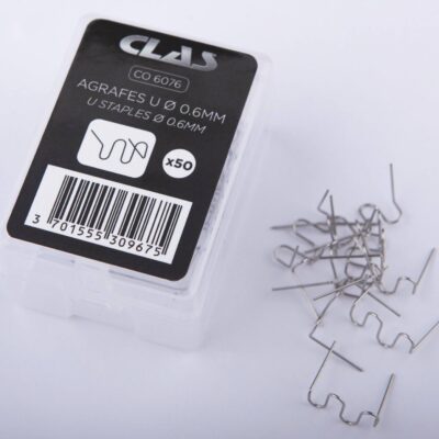 Boite de 50 agrafes u ø 0.6 mm- CO 6076 - CLAS Equipements