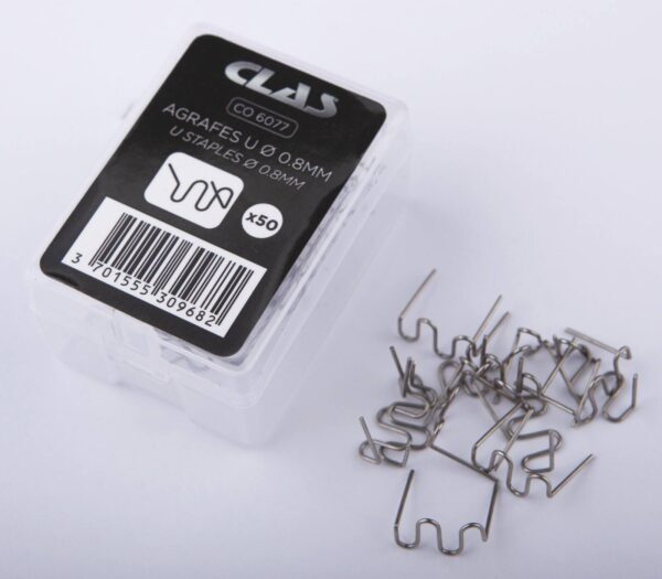 Boite de 50 agrafes u ø 0.8 mm- CO 6077 - CLAS Equipements