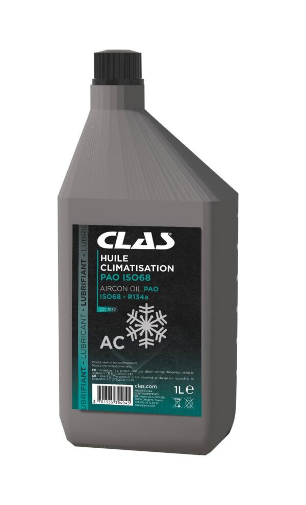 1L d'huile climatisation PAO ISO 68 - CO 6137 - CLAS Equipements