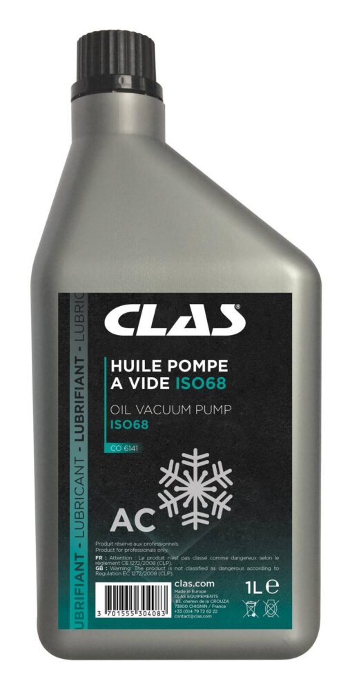 Huile pompe a vide iso68 1l - CO 6141 - CLAS Equipements