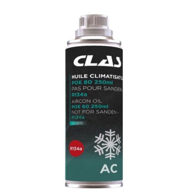 Huile climatisation poe 80 250ml pas pour sanden - r134a - CO 6170 - CLAS Equipements