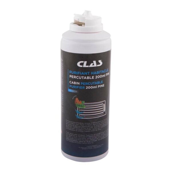Spray purifiant habitacle percutable vertical 200ml pin - CO 6226 - CLAS Equipements