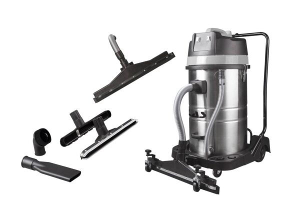 Aspirateur eau et poussiere 2x1000W 230V 80 litres + racleur frontal 600mm - EG 0045 - CLAS Equipements