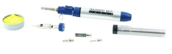Fer à souder l'étain à gaz autonome + accessoires - EG 0050 - CLAS Equipements