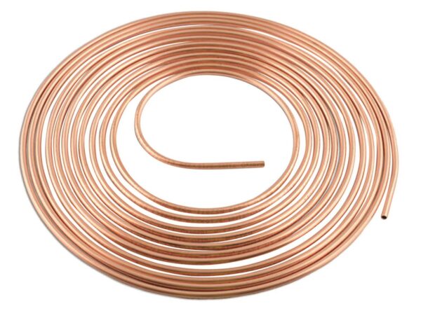 Couronne cuivre ø4.75mm L. 7,62M pour conduite de freins - EG 0565 - CLAS Equipements