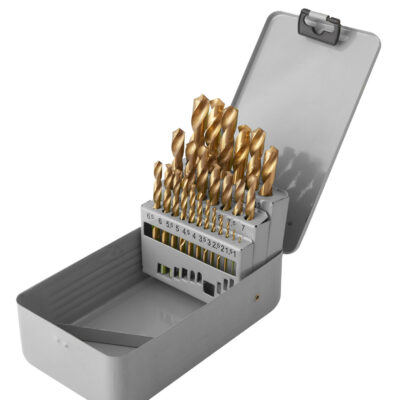 Coffret 25 forets HSS-TiN pour perçage des aciers - EG 0670BL - CLAS Equipements