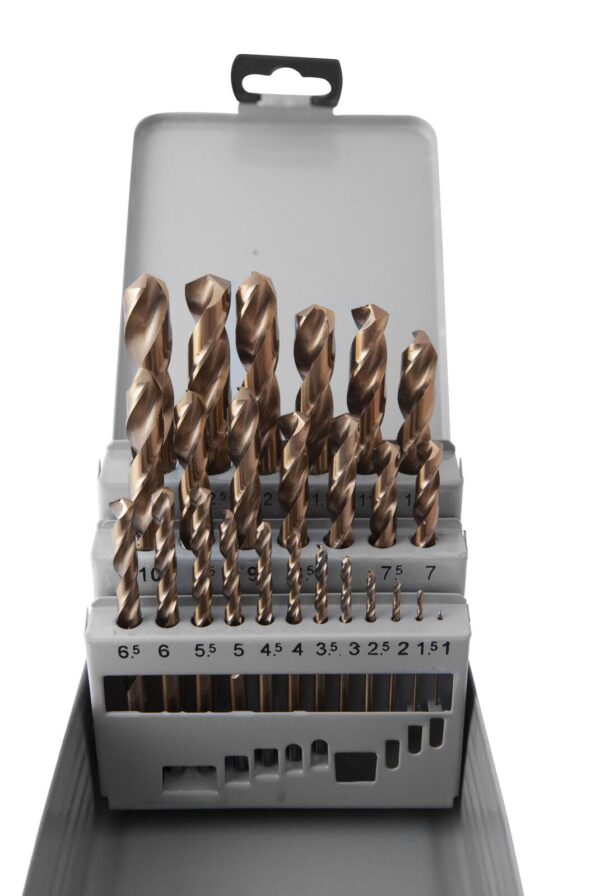 Coffret 25 forets HSS 5% Cobalt pour perçage de l'inox, aciers - EG 0680 - CLAS Equipements – Image 2