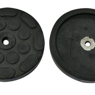 Tampon caoutchouc rond avec renfort rondelle métallique ø120x4mm pour pont élévateur ATH, Hofmann, Hermann, JAB Becker - EG 1150 - CLAS Equipements
