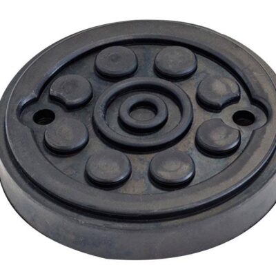 Tampon caoutchouc rond avec enfort plaque métallique ø120x22mm pour pont élévateur MAHA - EG 1151 - CLAS Equipements