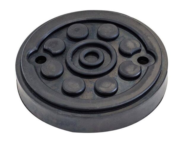 Tampon caoutchouc rond avec enfort plaque métallique ø120x22mm pour pont élévateur MAHA - EG 1151 - CLAS Equipements