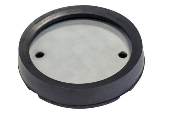 Tampon caoutchouc rond avec enfort plaque métallique ø120x22mm pour pont élévateur MAHA - EG 1151 - CLAS Equipements – Image 2