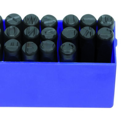 Coffret 27pcs lettres à frapper DIN 10mm de A à Z + & - EG 5030 - CLAS Equipements