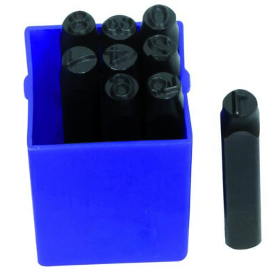 Coffret 9pcs chiffres à frapper DIN 8mm de 0 à 8 - EG 5033 - CLAS Equipements