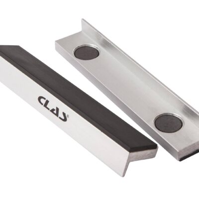 Jeu de 2 mors magnétiques 150mm revêtement caoutchouc pour étau OM 4066 - EG 7053 - CLAS Equipements
