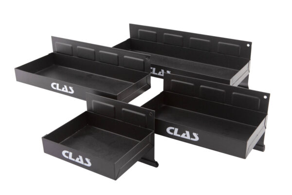 Jeu 4 bacs de rangement magnétiques pour servante d'atelier - EG 8004 - CLAS Equipements