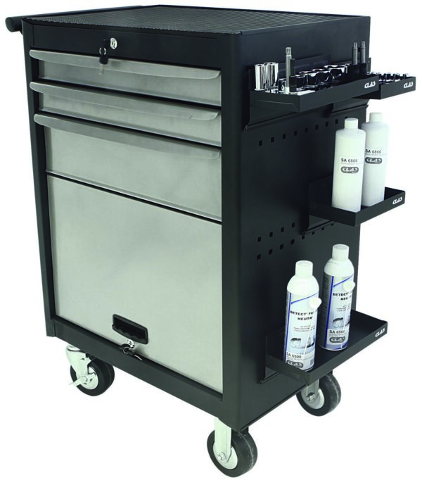 Jeu 4 bacs de rangement magnétiques pour servante d'atelier - EG 8004 - CLAS Equipements – Image 3