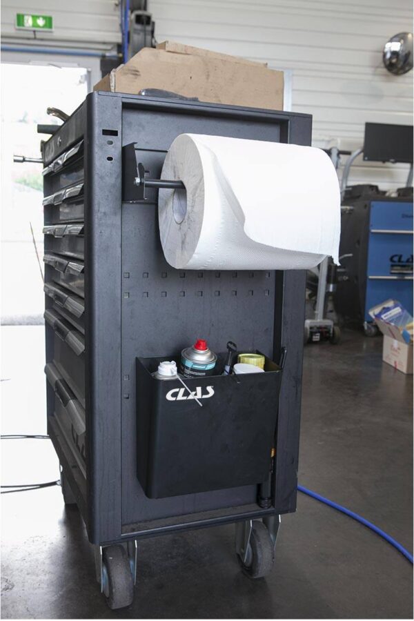 Dévidoir/support rouleau essuie main pour servante d'atelier - EG 8009 - CLAS Equipements – Image 3