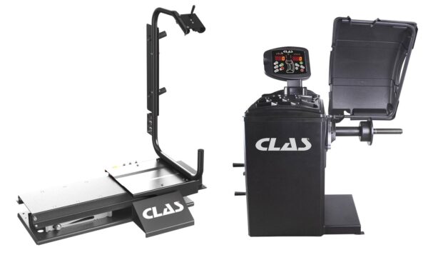 Pack équilibreuse à roues 28'' 230V 90W EQ 1000 + Lève roue semi-automatique EQ 0000 - EQ 0010 - CLAS Equipements