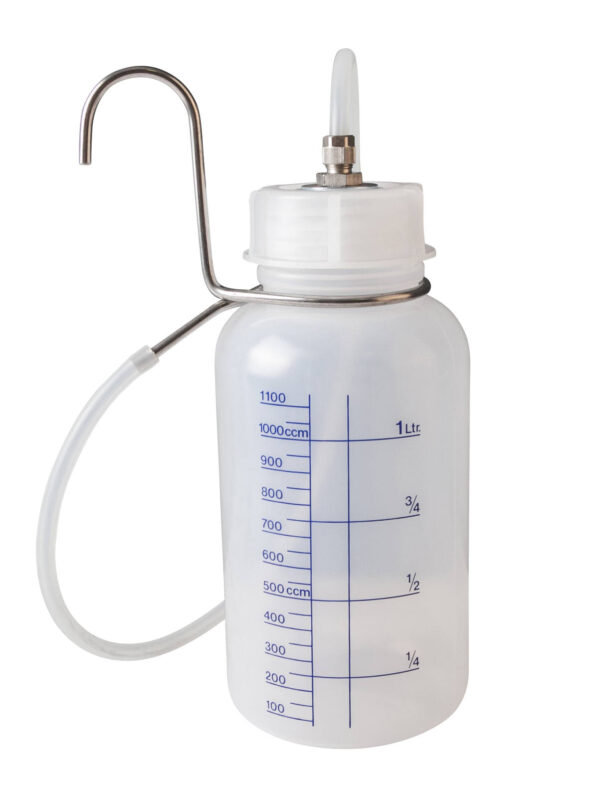 Bidon récupération liquide de frein gradué 1.5L pour purgeurs de freins - HU 1112 - CLAS Equipements