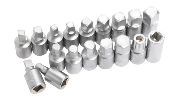 Coffret 18 embouts vidange 3/8" CrV - HU 2002 - CLAS Equipements