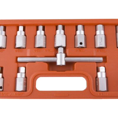 Coffret 11 embouts vidange 3/8" + clé en T - HU 2002BL - CLAS Equipements