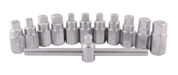 Coffret 11 embouts vidange 3/8" + clé en T - HU 2002BL - CLAS Equipements – Image 2