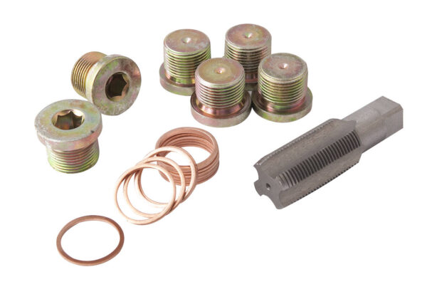 Lot de 6 bouchons + joints + taraud M17x1.5 pour réparation carter - HU 2054 - CLAS Equipements