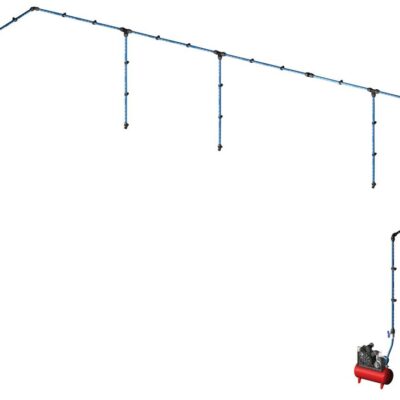 Kit réseau alu ø25mm L. 36M 5 descentes pour réseau d'air comprimé - KR 4425 - CLAS Equipements