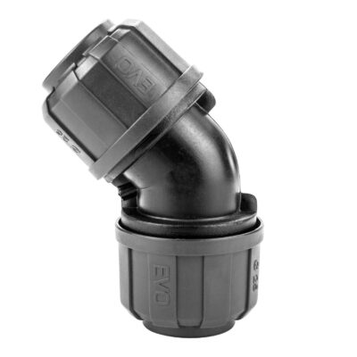 Coude composite ø20mm à 45° pour réseau d'air comprimé - KR 7000 - CLAS Equipements