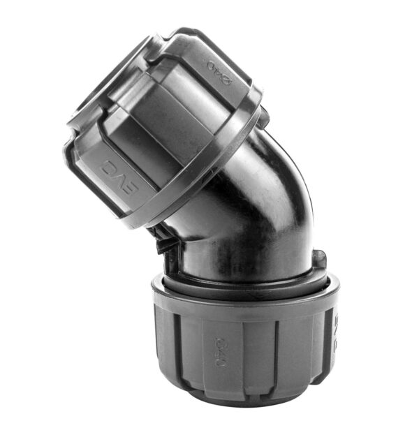 Coude composite ø40mm à 45° pour réseau d'air comprimé - KR 7003 - CLAS Equipements