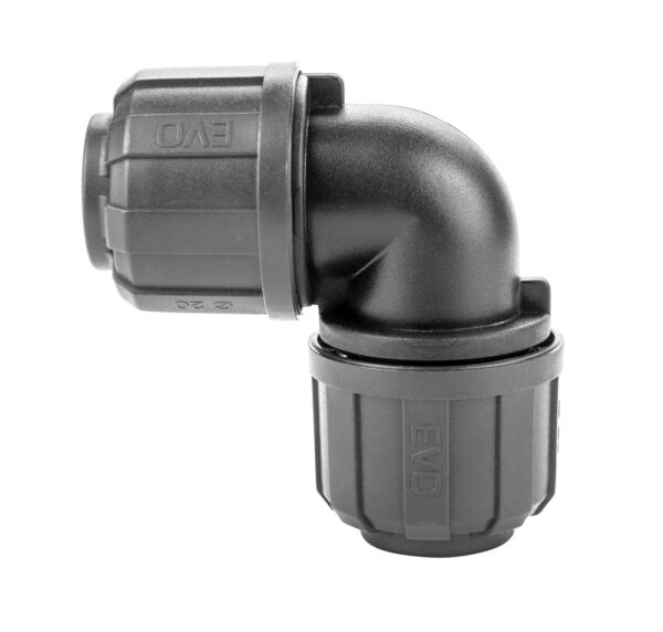 Coude composite ø20mm à 90° pour réseau d'air comprimé - KR 7005 - CLAS Equipements