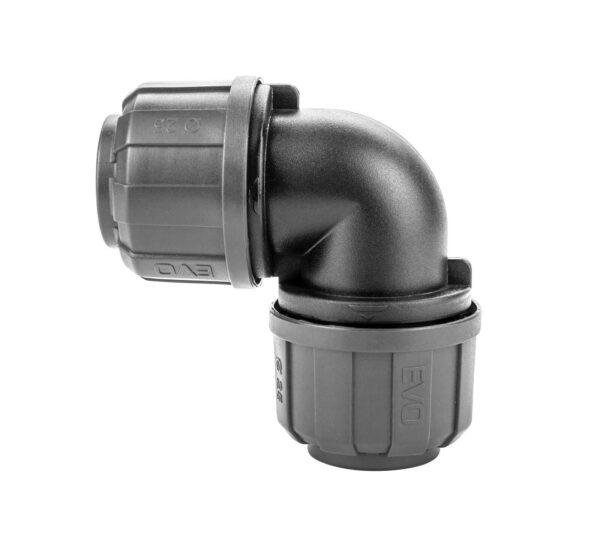 Coude composite ø25mm à 90° pour réseau d'air comprimé - KR 7006 - CLAS Equipements